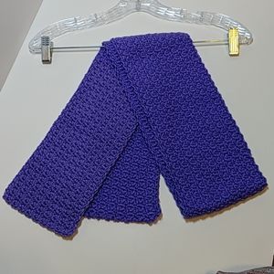 Handmade Crocheted Scarf - Grape/Purple